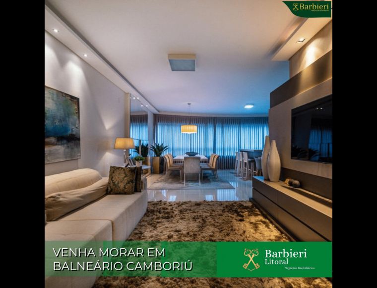 Apartamento no Bairro Barra Sul em Balneário Camboriú com 3 Dormitórios (3 suítes) e 130 m² - 3822229-L