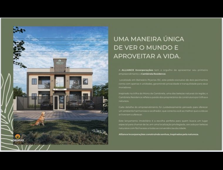 Apartamento no Bairro Itacolomi em Balneário Piçarras com 2 Dormitórios (1 suíte) e 73.92 m² - AP51298