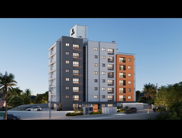 Apartamento no Bairro Garcia em Blumenau com 2 Dormitórios (1 suíte) e 62.52 m² - 01704