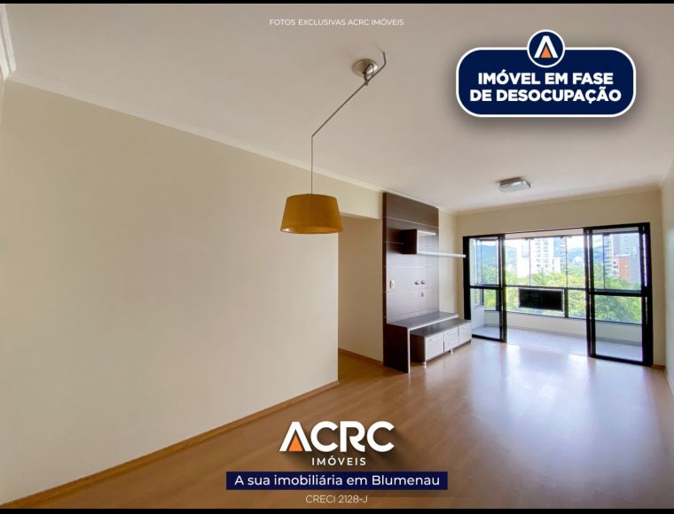 Apartamento no Bairro Ponta Aguda em Blumenau com 3 Dormitórios (1 suíte) e 90 m² - AP07665L