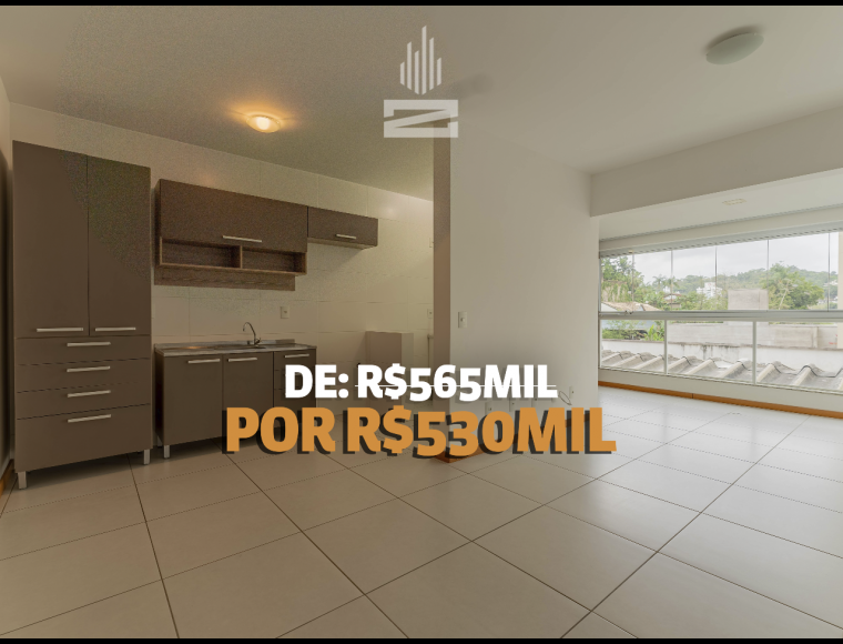 Apartamento no Bairro Vila Nova em Blumenau com 2 Dormitórios (2 suítes) e 87 m² - 8494