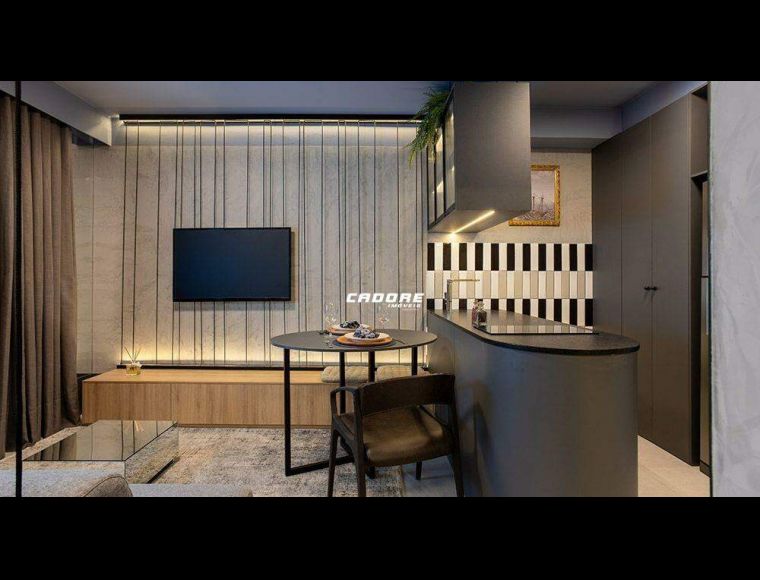 Apartamento no Bairro Vorstadt em Blumenau com 1 Dormitórios e 32 m²