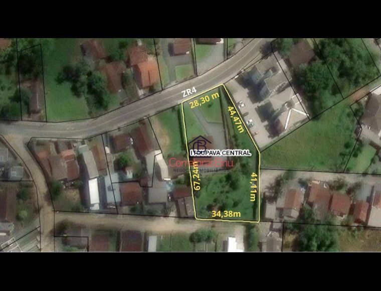 Terreno no Bairro Itoupava Central em Blumenau com 2834 m² - TE0039