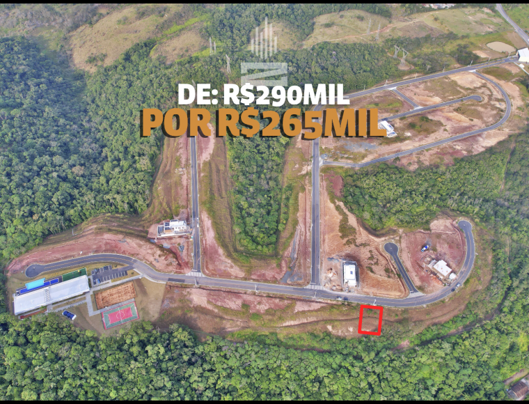 Terreno no Bairro Ponta Aguda em Blumenau com 375 m² - 7398