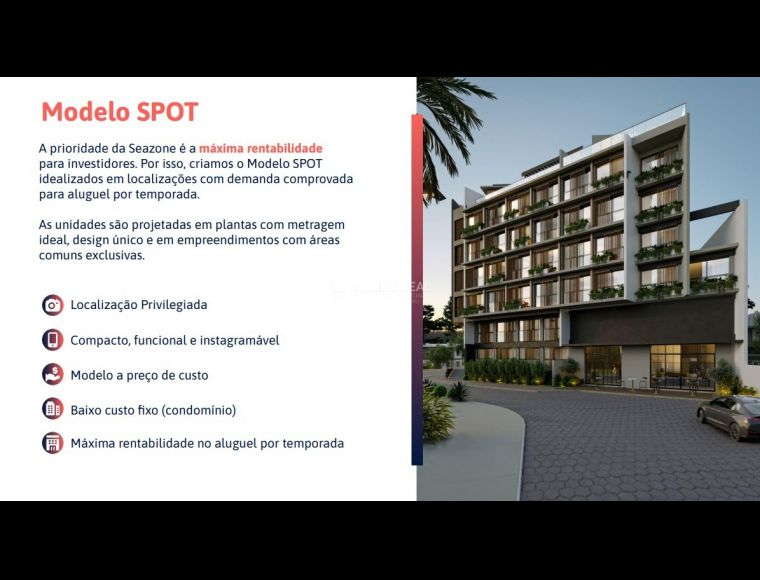 Apartamento no Bairro Campeche em Florianópolis com 1 Dormitórios e 38 m² - 21314