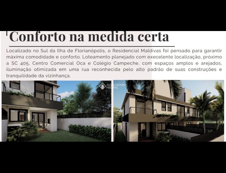 Casa no Bairro Campeche em Florianópolis com 2 Dormitórios (2 suítes) - 413748