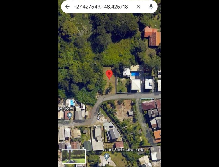 Terreno no Bairro Cachoeira do Bom Jesus em Florianópolis com 500 m² - 466478