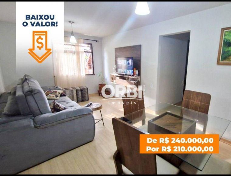 Apartamento no Bairro Bela Vista em Gaspar com 3 Dormitórios e 60 m² - AP1409