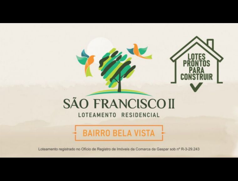 Terreno no Bairro Bela Vista em Gaspar com 360.52 m² - 3480498