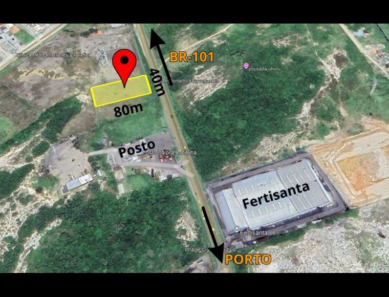 Terreno em Imbituba com 3200 m² - 689745