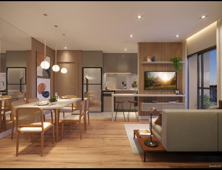 Apartamento no Bairro São Marcos em Joinville com 2 Dormitórios (1 suíte) - 70215739