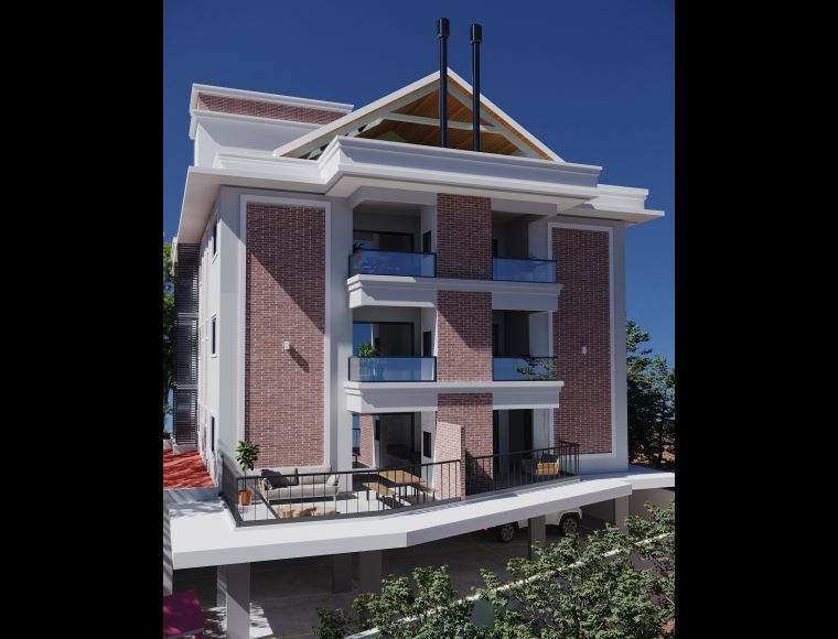 Apartamento no Bairro Centro em Pomerode com 3 Dormitórios (1 suíte) e 92.07 m² - 062