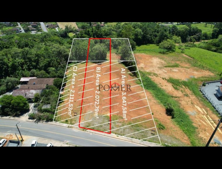 Terreno no Bairro Testo Central em Pomerode com 2072.79 m² - 7060772