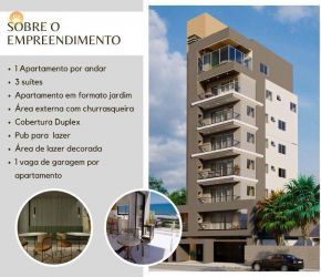 Apartamento no Bairro Itacolomi em Balneário Piçarras com 3 Dormitórios (3 suítes) e 99 m² - AP1249
