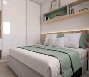 Apartamento no Bairro Água Verde em Blumenau com 2 Dormitórios (2 suítes) e 57 m² - 475