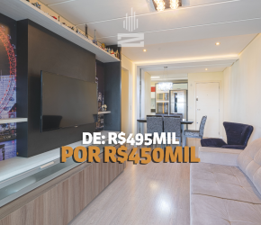 Apartamento no Bairro Água Verde em Blumenau com 2 Dormitórios (1 suíte) e 76 m² - 9034