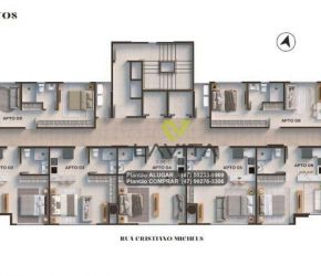Apartamento no Bairro Centro em Blumenau com 1 Dormitórios e 30 m² - AP1556