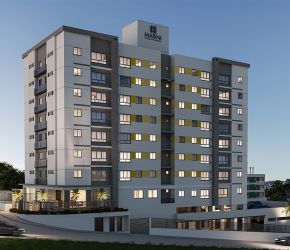 Apartamento no Bairro Escola Agrícola em Blumenau com 2 Dormitórios (1 suíte) e 62.52 m² - 01401