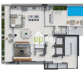 Apartamento no Bairro Jardim Blumenau em Blumenau com 4 Dormitórios (4 suítes) e 276 m² - CO0004