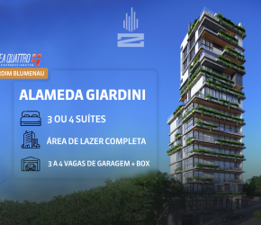 Apartamento no Bairro Jardim Blumenau em Blumenau com 4 Dormitórios (4 suítes) e 277 m² - 8913
