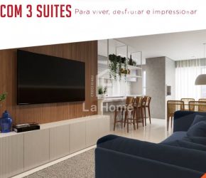 Apartamento no Bairro Velha em Blumenau com 3 Dormitórios (3 suítes) e 103.3 m² - 6160564