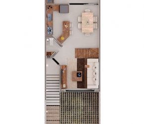 Casa no Bairro Vila Nova em Blumenau com 3 Dormitórios (1 suíte) e 118 m² - CA2170