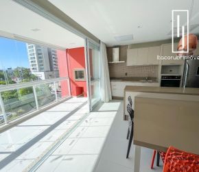Apartamento no Bairro Itacorubí em Florianópolis com 3 Dormitórios (3 suítes) - 970