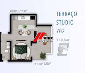 Apartamento no Bairro Trindade em Florianópolis com 1 Dormitórios e 38.64 m² - AP03278V