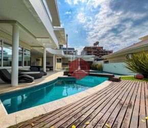 Casa no Bairro Jurerê Internacional em Florianópolis com 5 Dormitórios (5 suítes) e 537 m² - CA0701