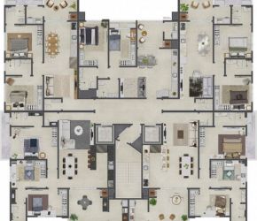Apartamento no Bairro Centro em Navegantes com 2 Dormitórios (1 suíte) e 75 m² - 0236