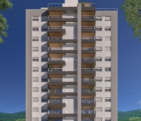 Apartamento no Bairro Barreiros em São José com 2 Dormitórios (1 suíte) - 432155