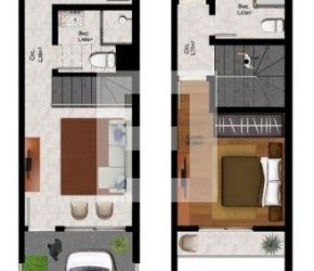 Casa no Bairro Potecas em São José com 2 Dormitórios e 78 m² - 3362
