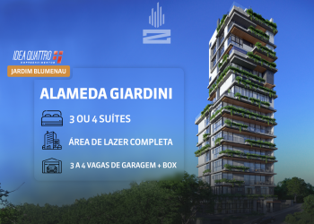 Apartamento no Bairro Jardim Blumenau em Blumenau com 4 Dormitórios (4 suítes) e 277 m² - 8913